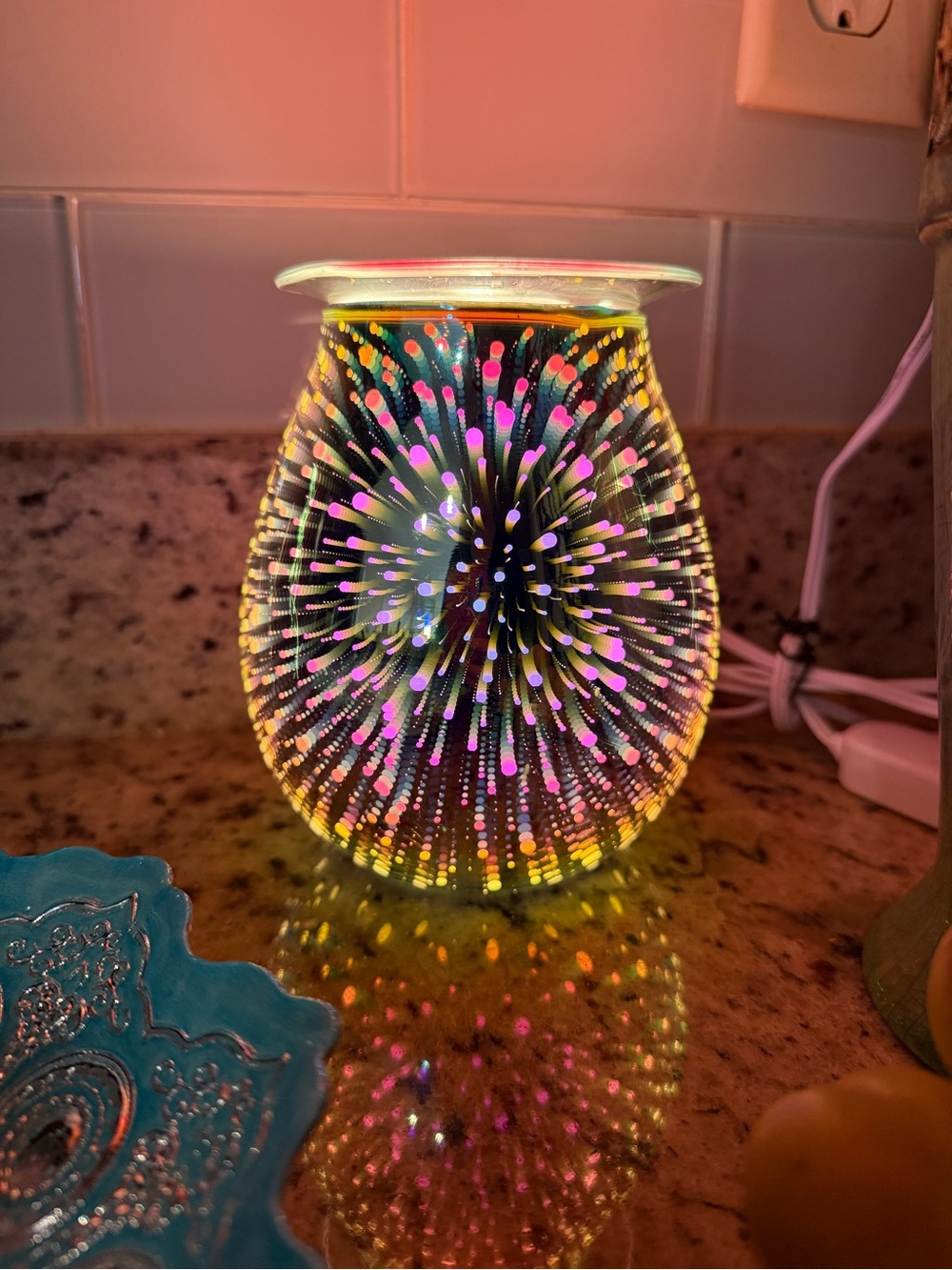 Multicolor 3D Firework Wax and Oil Warmer